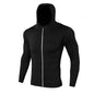 Men's Fitness Jacket with Zip Hood | Breathable Men's Gym Hoodie