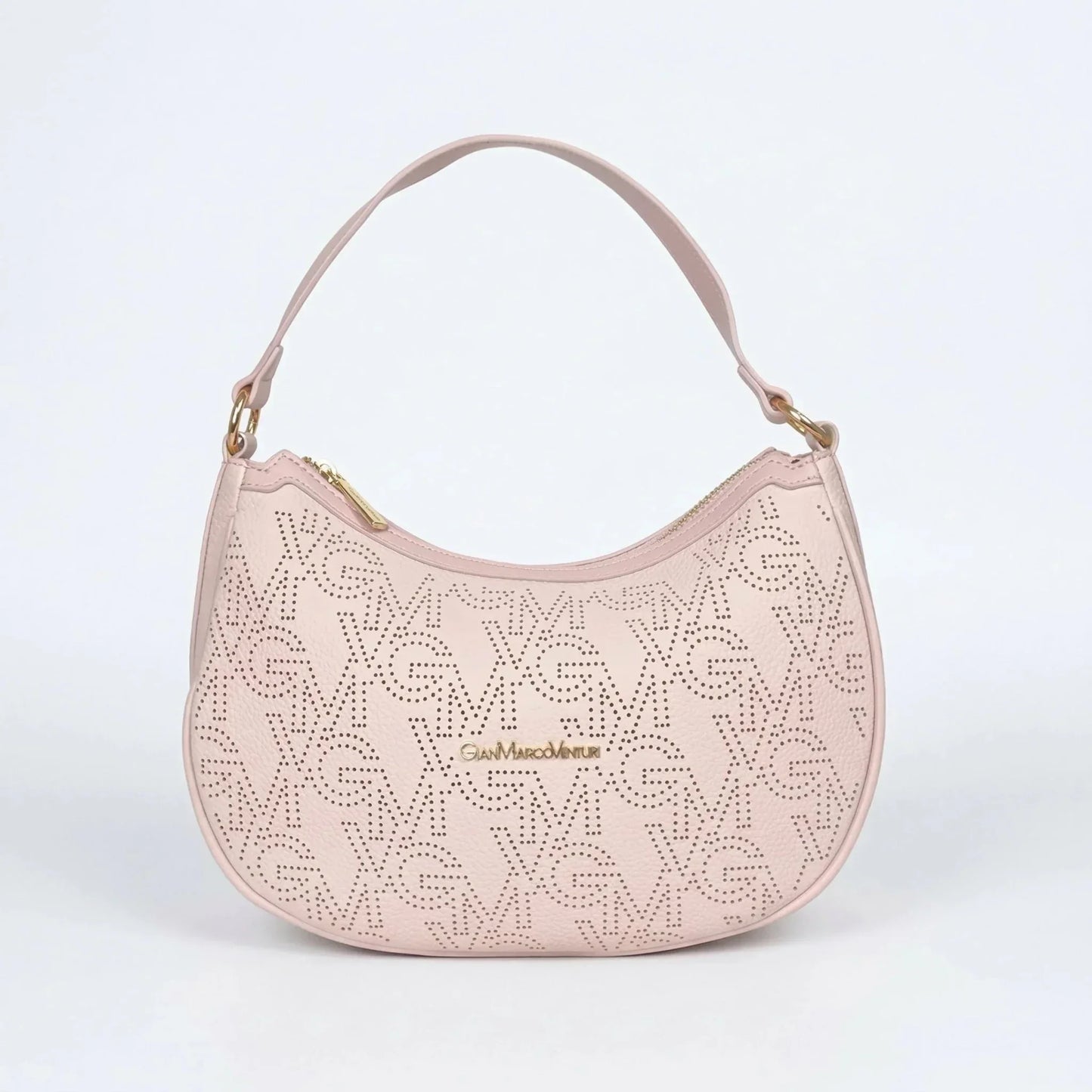 Gianmarco Venturi Borsa Hobo in Ecopelle con Finiture Dorate