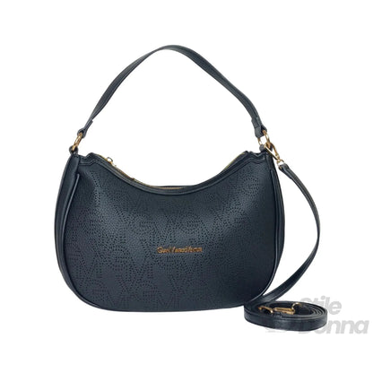 Gianmarco Venturi Borsa Hobo in Ecopelle con Finiture Dorate