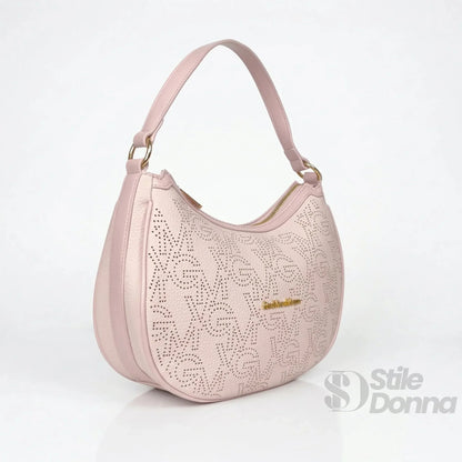 Gianmarco Venturi Borsa Hobo in Ecopelle con Finiture Dorate