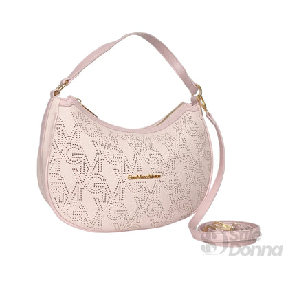 Gianmarco Venturi Borsa Hobo in Ecopelle con Finiture Dorate