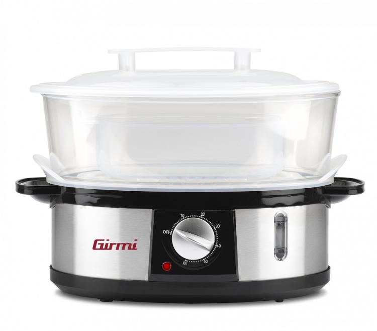 Girmi Vp26 Elektrischer Dampfgarer 3 Etagen Edelstahl 12L 3X4L 750W Dampftopf
