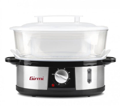 Girmi Vp26 Elektrischer Dampfgarer 3 Etagen Edelstahl 12L 3X4L 750W Dampftopf