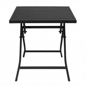 Klapptisch Alabama 70 x 70 mit weißem Aluminiumgestell