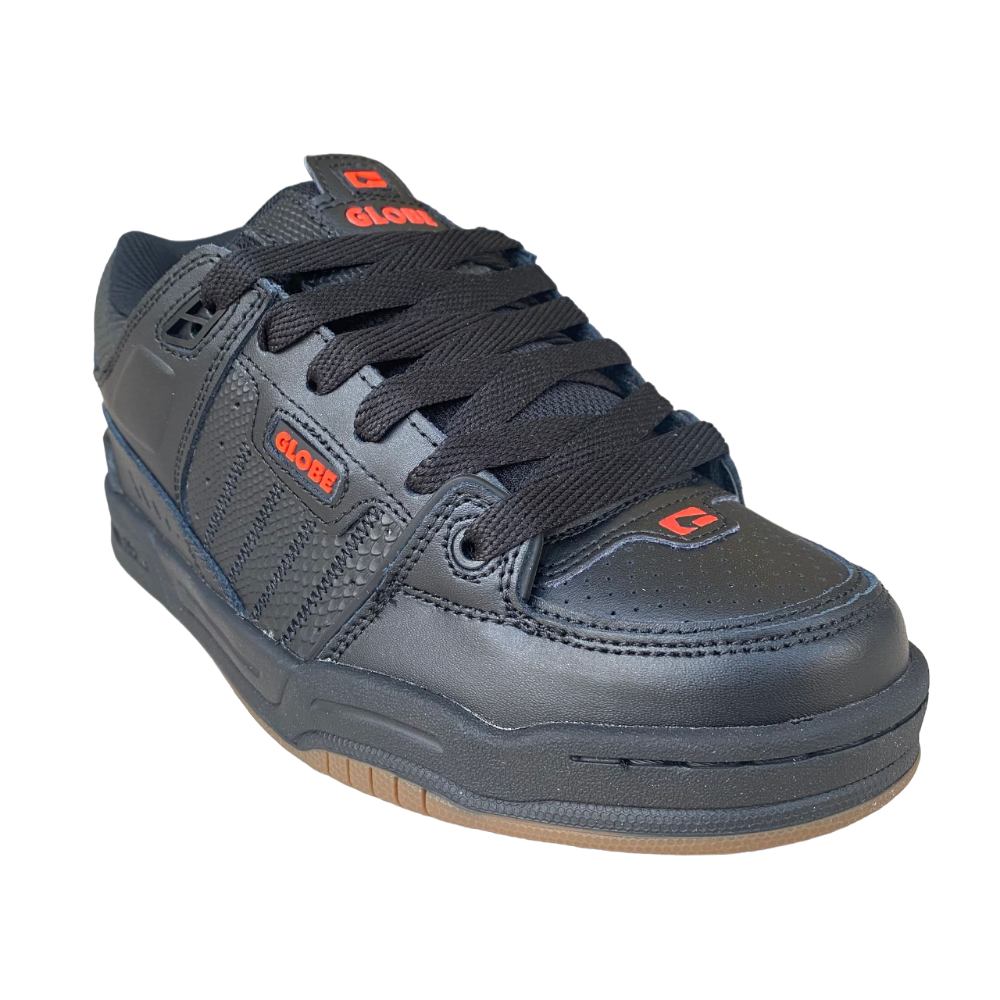 Globe Fusion Uomo Nero Rossa Lifestyle Sneakers - GBFUS20597