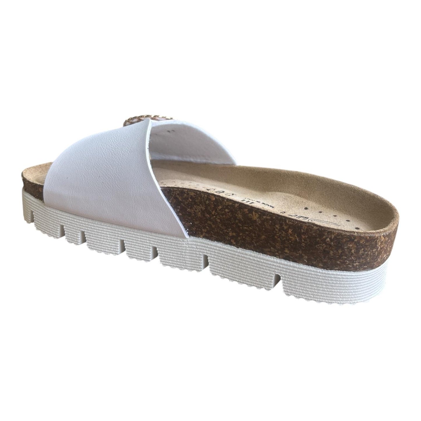 Goldstar Sandalo Comfort Fussbett Donna Bianco - GS6833TP