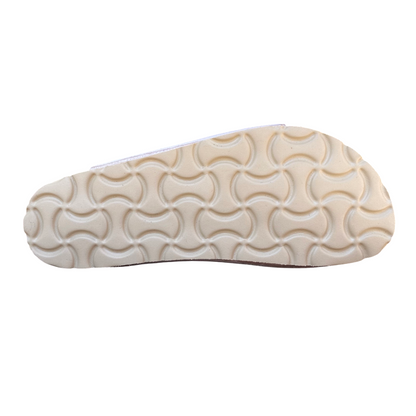 Goldstar sandalo da donna a doppia fibbia dorata GS1800QL platino