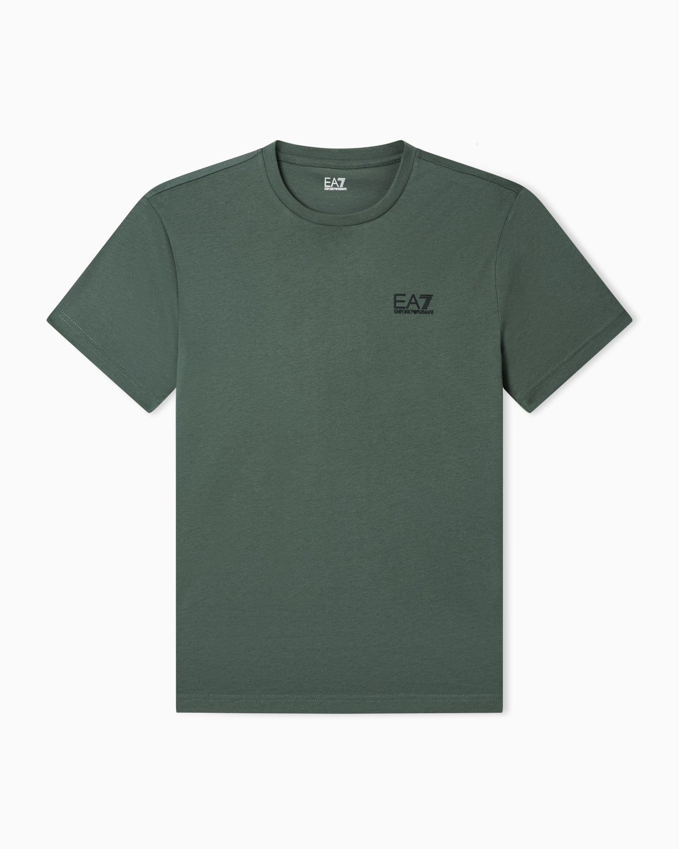 EA7 Emporio Armani T-shirt Uomo Verde Core Identity Cotone Pima 8NPT25 PJVPZ U7260