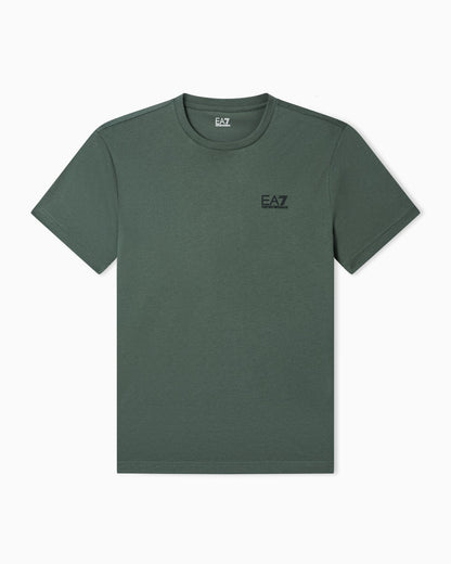 EA7 Emporio Armani T-shirt Uomo Verde Core Identity Cotone Pima 8NPT25 PJVPZ U7260