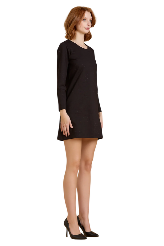 Griffai Abito Donna con Strass DGF5966 Nero – Eleganza Glam