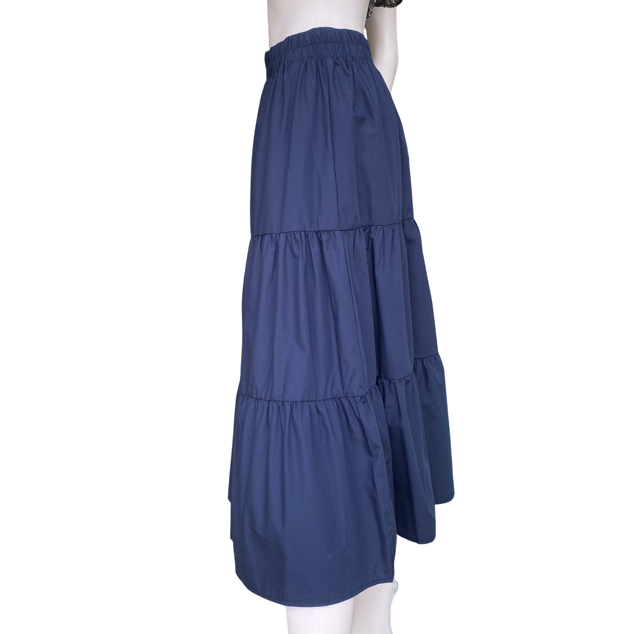 Griffai gonna a balze da donna in cotone DGP6690 blu