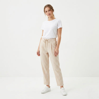 Griffai Pantalone Lino Uomo Beige - UGP4559