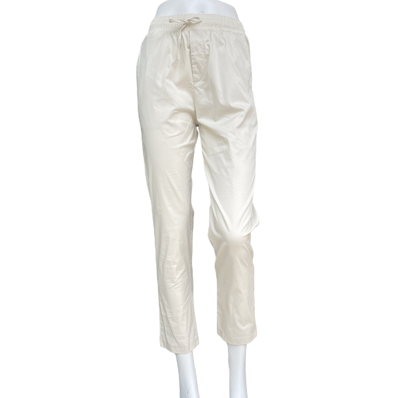 Griffai pantalone da donna in tessuto tecnico con elastico e laccio in vita DGP6306 beige