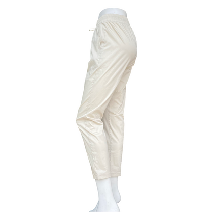 Griffai pantalone da donna in tessuto tecnico con elastico e laccio in vita DGP6306 beige