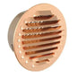 Round recessed grille with mesh d.80