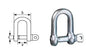 Galvanized shackles mm.14 m.27x53x14
