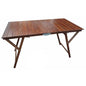 Rectangular Beech Wood Table 70 x 140 - Walnut Color