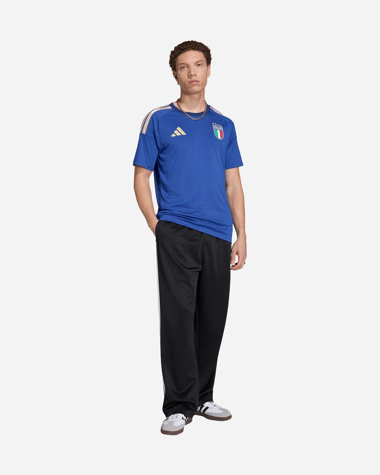 Adidas Maglia Italia FIGC Home Fan JY7588 - Uomo Azzurro 2026