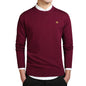 Men's Knitted Sweater, Autumn and Winter Cotton Crew Neck