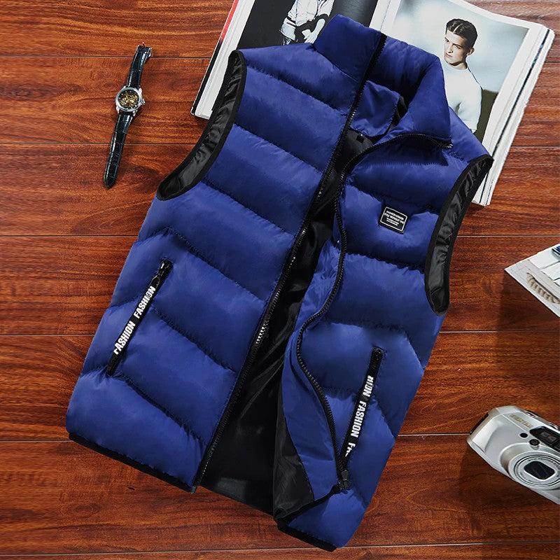 Giubbotto da uomo, gilet senza maniche primavera gilet morbido