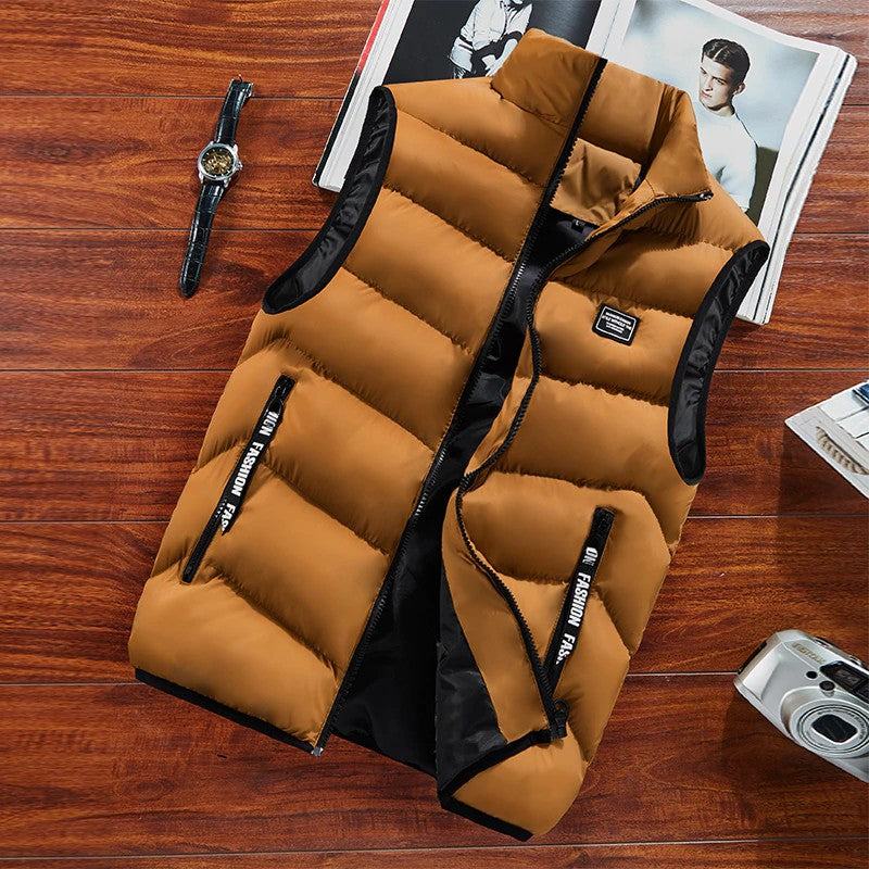 Giubbotto da uomo, gilet senza maniche primavera gilet morbido
