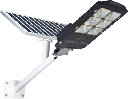 Lampione Led + Pannello Con Solare Staffa E Telecomando 600W Ip66 Faro Stradale