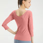 Women's Yoga T-shirt, form-fitting back shirt for fitness