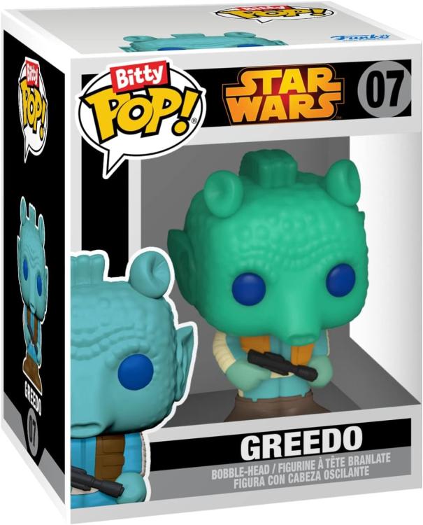 Funko Bitty Pop! Star Wars – Han Solo/Chewbacca/Greedo 4er-Pack + Überraschungsfigur