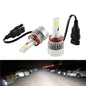 PAIR LED HEADLIGHT BULBS H8 H9 H11 CAR MOTORCYCLE 36W 6000K WHITE LIGHT