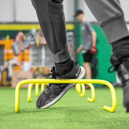 Set 5 Hürden Sport Training Fußball Geschwindigkeit Agilität Football Gelb 23 cm