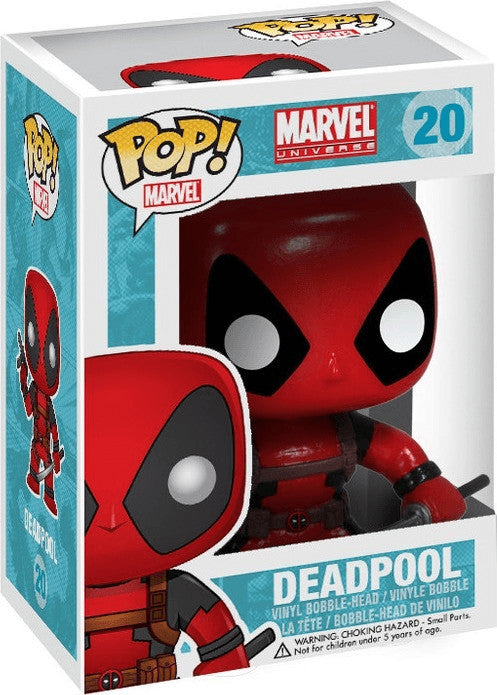 Funko Pop! Marvel Universe - (20) Deadpool W/ Gun And Sword Vinyl Figure 9cm