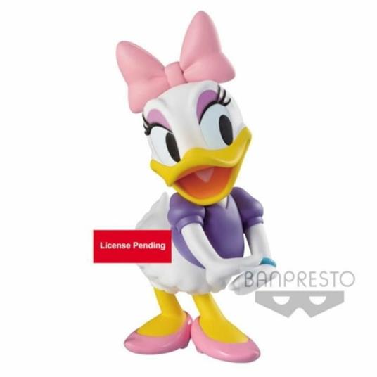 BANPRESTO Q POSKET DISNEY - FLUFFY PUFFY DAISY FIGUR DAISY DUCK BANDAI 14CM