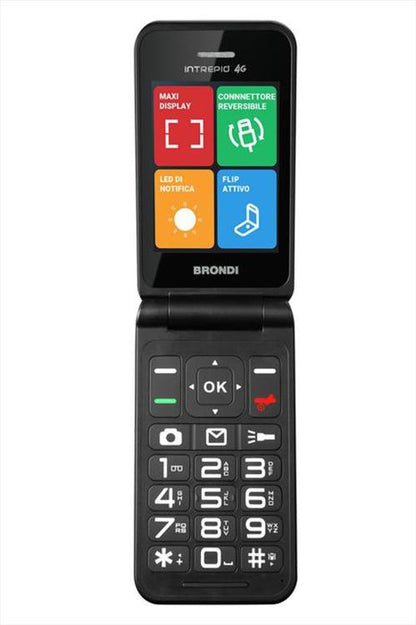 BRONDI INTREPID 4G (GRÜN) CLAMSHELL HANDY DUAL SIM KAMERA 2 MP