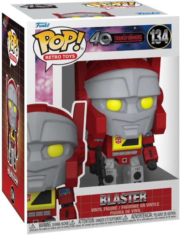 Funko Pop ! Retro Toys 40 Years Transformers - (134) - Blaster Vinyl Figure 9Cm
