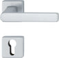 Hoppe Satin Chrome Brindisi Handle with Yale Keyhole