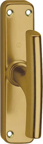 HOPPE Milano 68/253 Cross Espagnolette Handle in Aluminium with Short Backplate