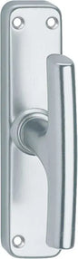 HOPPE Milano 68/253 Cross Espagnolette Handle in Aluminium with Short Backplate
