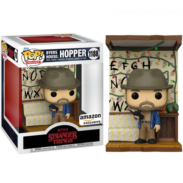 Funko Pop! Deluxe Byers Haus Netflix Stranger Things - Hopper (1188) Figur