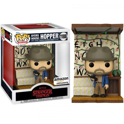 Funko Pop! Deluxe Byers Haus Netflix Stranger Things - Hopper (1188) Figur