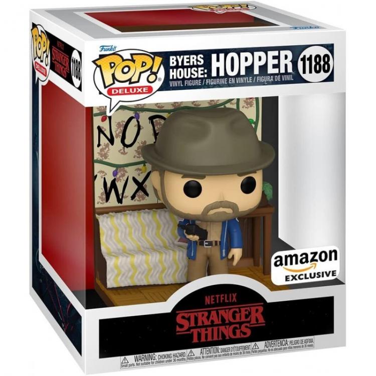 Funko Pop! Deluxe Byers Haus Netflix Stranger Things - Hopper (1188) Figur
