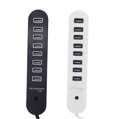 Ciabatta Hub Usb 8 Porte 1tb Multipresa Pendrive Pc Stazione Ricarica Smartphone