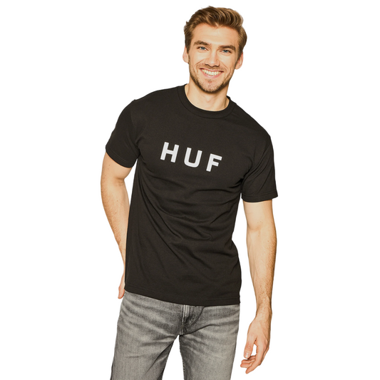 HUF maglietta manica corta da uomo  OG LOGO TS00508 nero
