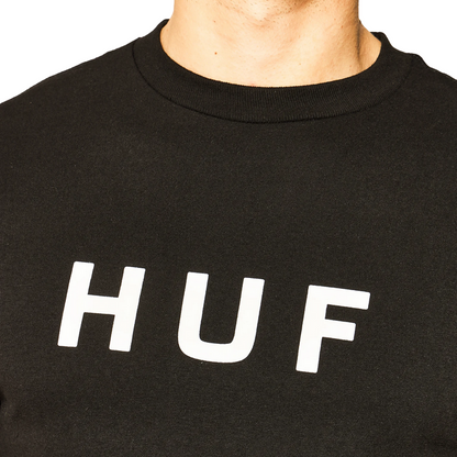 HUF maglietta manica corta da uomo  OG LOGO TS00508 nero