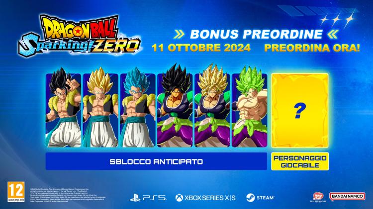 Dragon Ball Sparking! Zero Xbox Series X Videospiel Spiel Italienisch Pal Dbz Gt