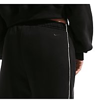 Nike Studio Fleece IQ3170-001 Donna Nero - Pantalone Sportivo Wide-Leg
