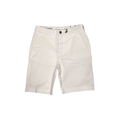 Hamaki-Ho Bermuda Uomo Cotone Elasticizzato Bianco - PB1757H