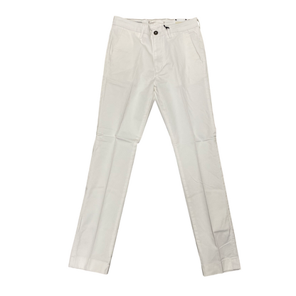 Hamaki-Ho pantalone casual da uomo PSE1744H bianco