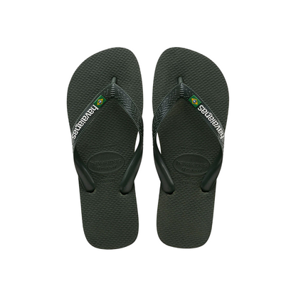 Havaianas ciabatta infradito Brasil Logo 4110850-5983 verde oliva-verde