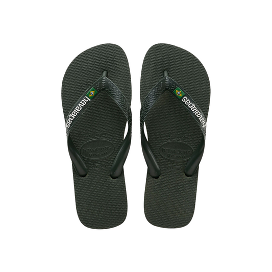 Havaianas ciabatta infradito Brasil Logo 4110850-5983 verde oliva-verde