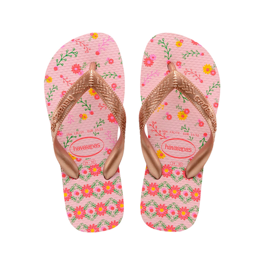 Havaianas ciabatta infradito da bambina Flores 4000052 7667 fiori di cristallo